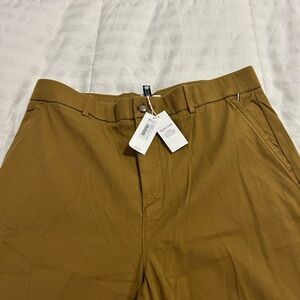 SPANX Women's Chino Pants in Mustard Brown